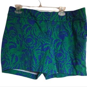 Talbots Women's Tropical Blue Green Shorts Size 16